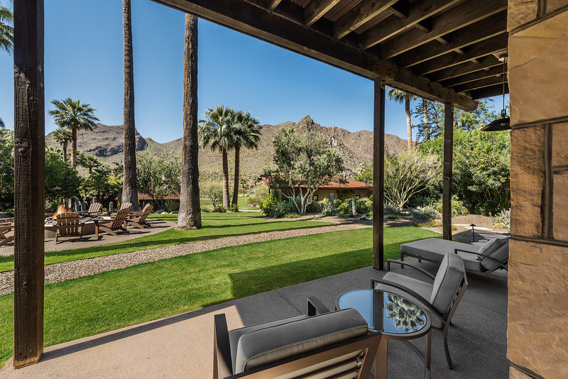 Spring Bungalow Patio View