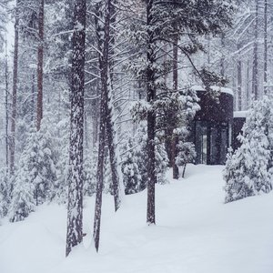 Round Haus Winter Exterior