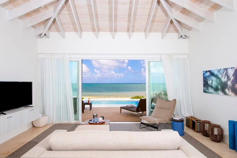 One Bedroom Beachfront Villa Living Room