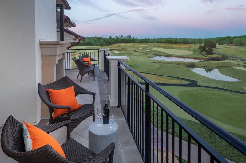 Presidential Suite Balcony With Fire Place