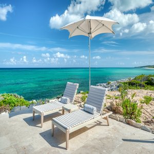 Three Bedroom Peninsula Oceanfront Coral Villa Outdoor Seating
